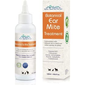 Natural Ear Mite Treatment for Dogs Cats Pet Ear Mites Infection Cleaner Treat Inaccessible Areas Prevent Infections NOT for Cats Under 13 LBS and Pup