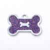 Metal Pet ID Tags With Pink Bone Shape For Dogs & Cats