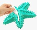 Dog Chew Toys, Natural Rubber Starfish-Shaped Dog Toys, Interactive Treats, Squeaky Dog Toothbrush Cleaner Teething Toys, Outdoor Puzzle Training Toy